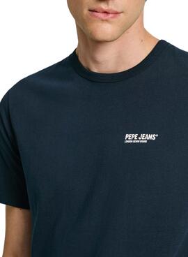 T-shirt Pepe Jeans Sam bleu marine pour homme