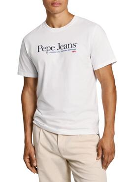 T-shirt Pepe Jeans Albert blanc pour homme