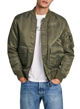 Veste de chasse Pepe Jeans Tenner verte pour homme