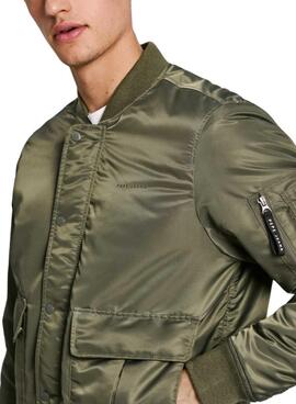 Veste de chasse Pepe Jeans Tenner verte pour homme