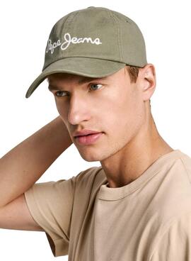 Casquette Pepe Jeans Warren Verte Pour Homme