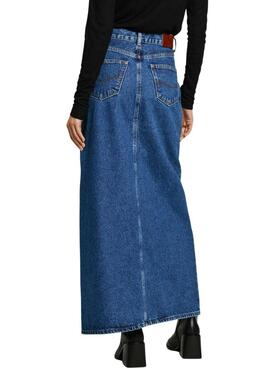 Jupe Pepe Jeans Maxi Bleue Pour Femme