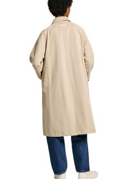 Trench Pepe Jeans Alice Beige Pour Femme