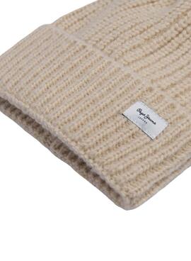 Bonnet Pepe Jeans Weneba Beige pour Femme