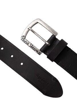 Ceinture Pepe Jeans Moss noire pour homme