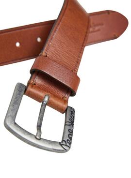 Ceinture Pepe Jeans Moss marron pour homme