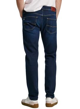 Jean Pepe Jeans Stanley en denim foncé pour homme