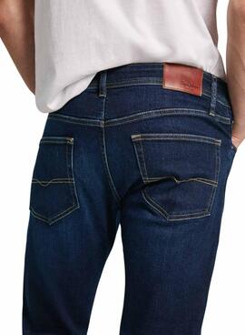 Jean Pepe Jeans Stanley en denim foncé pour homme