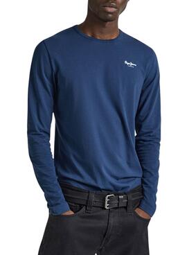 T-shirt Pepe Jeans Long bleu pour homme