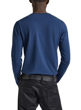 T-shirt Pepe Jeans Long bleu pour homme