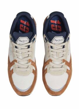 Baskets Pepe Jeans X20 marron pour hommes