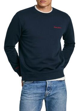 Sweatshirt Pepe Jeans Axel bleu marine pour homme