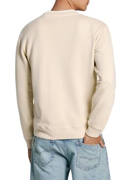 Sweatshirt Pepe Jeans Simon beige pour homme