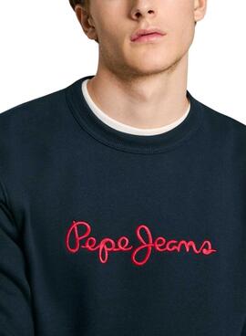 Sweatshirt Pepe Jeans New Joe marine pour homme