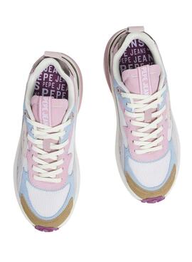 Baskets Pepe Jeans Winslow Urban rose pour femme