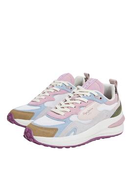 Baskets Pepe Jeans Winslow Urban rose pour femme