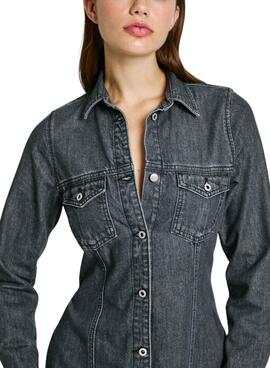 Robe Pepe Jeans Chemise en denim pour femme