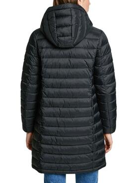 Manteau Pepe Jeans Ammy Long noir pour femme