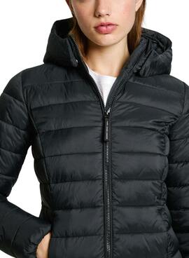 Manteau Pepe Jeans Ammy Long noir pour femme