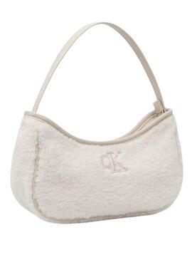 Sac à main Calvin Klein Jeans Teddy blanc pour fille