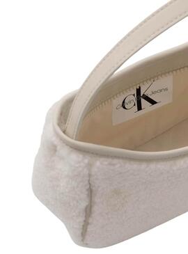 Sac à main Calvin Klein Jeans Teddy blanc pour fille