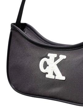 Sac à main Calvin Klein Teddy Logo noir pour fille