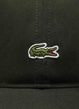 Casquette basique Lacoste verte pour homme