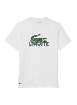 T-shirt Lacoste Croco XL blanc pour homme