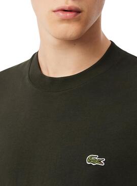 T-shirt basique Lacoste vert pour homme