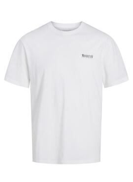 T-shirt Jack and Jones Bronx blanc pour homme