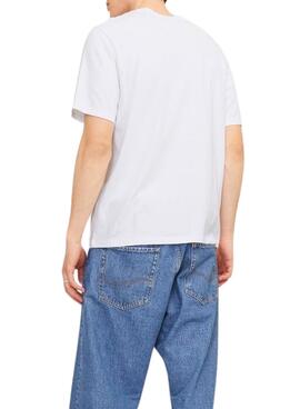 T-shirt Jack and Jones Logo blanc pour homme