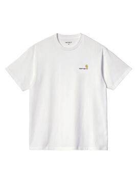 T-shirt Carhartt Script blanc pour homme