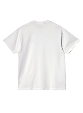 T-shirt Carhartt Script blanc pour homme