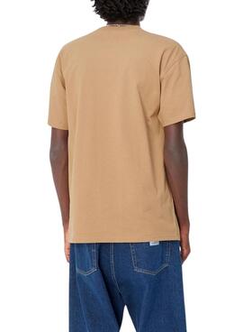 T-shirt Carhartt Script chameau pour homme