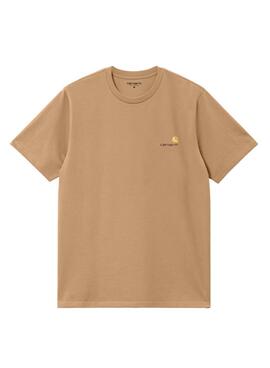 T-shirt Carhartt Script chameau pour homme