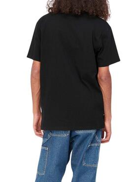 Maillot Carhartt Script noir pour homme.