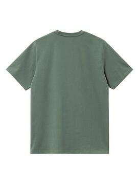 T-shirt Carhartt Pocket vert pour homme