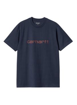 T-shirt Carhartt bleue marine pour homme