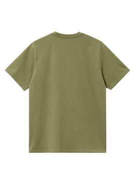 T-shirt Carhartt basique vert pour homme