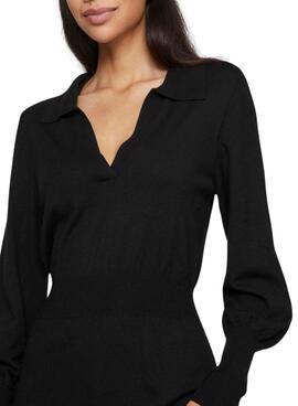 Robe en tricot noir Vila Vicomfy pour femme