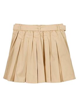 Jupe Tommy Hilfiger plissée beige pour fille