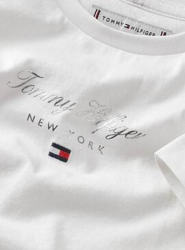 T-shirt Tommy Hilfiger Nyc blanc pour fille