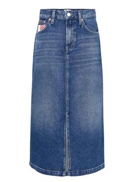 Jupe Tommy Jeans Claire en denim bleu pour femme