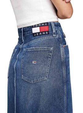 Jupe Tommy Jeans Claire en denim bleu pour femme