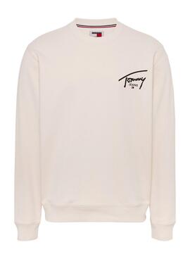 Sweatshirt Tommy Jeans Entry Graphic beige pour homme