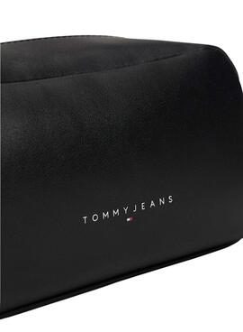 Sac de toilette Tommy Jeans Washbag en cuir noir