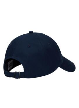 Casquette Tommy Jeans Heritage Structured en coton marine pour homme.