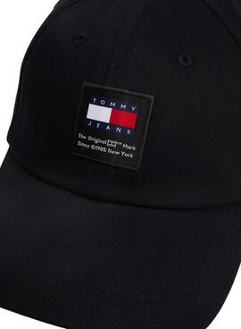 Casquette Tommy Jeans Heritage Structured noire pour homme