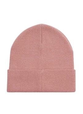 Bonnet rose Calvin Klein Jeans Monogram brodé pour femme