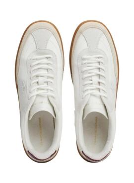 Chaussures Tommy Hilfiger Heritage Court blanches pour femmes